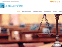 Tablet Screenshot of leonlaw.org